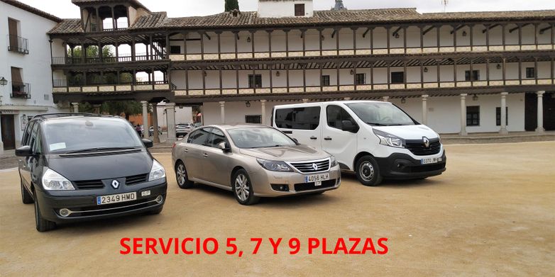Servicio de taxi 5,7,9 plazas